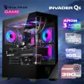 Корпус Invader Q6 + 3 ARGB вентилятора + закаленное стекло, ATX, Micro-ATX, Mini-ITX