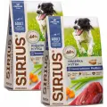 Корм сухой Sirius для взрослых собак средних пород с индейкой, уткой и овощами, 2 кг х 2 шт