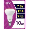 Упаковка светодиодных ламп 10 шт REV 32363 1, 2700K, Е14, R50, 7 Вт