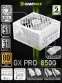 Блок питания для ПК 850W 80+ Gold ATX GAMEMAX GX-850G PRO ATX3.1 PCIe5.1 Белый 135мм 20+4pin 2*4+4pin(CPU) 4*6+2pin(PCI-E) 1*12V-2х6(PCI-E) 6*SATA 3*MOLEX