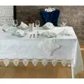 Скатерть Карвен с салфетками 25 пр. M 798 PETRANA krem 160*260