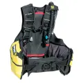 Жилет-компенсатор DIVECENTER, Black/Yellow, р.XXL