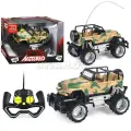 Машина на пульте управления с аккумулятором. Мощный большой джип полный привод 40 км/ч, Зеленый