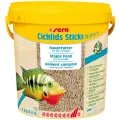 SERA, Корм для цихлид, основной в палочках Cichlids Sticks Nature, ведро, 10 л, 2 кг, S0220