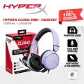 Гарнитура игровая HyperX Cloud Mini для ПК и консолей, Lavender (лавандовый/сиреневый/фиолетовый)