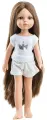 Кукла Paola Reina Кэрол, шатенка с длинными волосами, в пижаме, 32 см