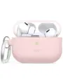Силиконовый чехол с карабином для AirPods Pro 2, Elago розовый