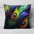 Подушка декоративная Перья Жар Птицы 40х40 велюр