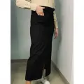 Фартук для официанта черный длинный поясной KREATEX / креатекс