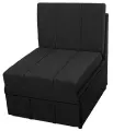 Кресло-кровать без подлокотников StylChairs Сёма, ширина 70 см, ткань рогожка чёрный
