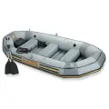 Надувная лодка Intex Mariner-4 Set (68376) серый/желтый 328 см