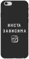 Силиконовый чехол на Apple iPhone 6s / 6 / Эпл Айфон 6 / 6с с рисунком Instaholic W Soft Touch черный