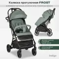 Коляска детская прогулочная Indigo Frost легкая, с автосложением, зеленый