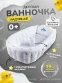 Ванночка для купания новорожденных надувная Bombitto KIDS 90x55x30 с пандой