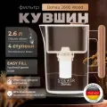 Фильтр-кувшин для воды STOEWER штоер Donau 2600, с минерализацией и индикатором ресурса картриджа