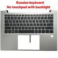 Клавиатура для ноутбука HP ELITEBOOK 840 G9 845 G9 русская/английская/Латиноамериканская/французская с подсветкой верхней крышки, Russian