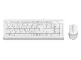 Комплект проводной клавиатура + мышь A4Tech Fstyler F1010, USB, Белый/Серый F1010 WHITE