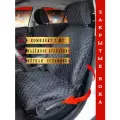 MELKUMYANPRIDE/Чехлы накидки на сидения автомобиля с боками. Материал Велюра . Модель Маника. Чёрно-красный