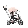 Детский трехколесный велосипед BREND LUXMOM DALUX ORIGINAL 3311, цвет розовый, световое и звуковое сопровождение