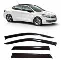 Дефлекторы боковых стекол Cobra Tuning на Citroen C4 II 2 Sd Sedan 2012- н. в - Ветровики боковых окон для Ситроен С4 II 2 Сд Седан 2012- н. в