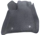 Водительский ковер 3D EVA для Lada Largus / Лада Ларгус. Цвет Черный