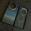 Карбоновый чехол Carbon Shield для OnePlus 13 Metal Frame с Magsafe Moonrise Blue