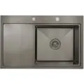 Мойка для кухни HOFFGER 7850R BLACK (Чаша справа)