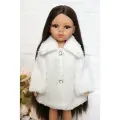 Одежда для кукол 32-35см Paola Reina, Vidal Rojas, Berjuan и др, Шубка для кукол, белый (ягненок)