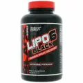 Nutrex Lipo 6 Black, Жиросжигатель для похудения, Спортивное питание для снижения аппетита, 120 капсул