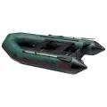 Моторная лодка ПВХ Лидер Тайга-340 Киль NOVA с жестким полом, 45 см баллоны, до 530 кг, зеленого цвета