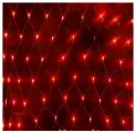 Гирлянда 1.5*1 м, 144 красных LED ламп, прозрачный ПВХ, уличная, соединяемая, IP44, HOUSE