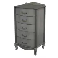 Комод Джульетта узкий 5 ящ.(серый ясень) Вис