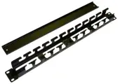 Кабельный органайзер Горизонтальный Hyperline CM-1U-ML-COV односторонний пальцы 1U шир:19 глуб:50м