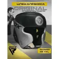 Шлем боксерский RDX L1 Mark Pro (L, черный-серебристый)