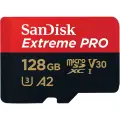 SanDisk Карта памяти SanDisk Extreme Pro 128GB MicroSDXC Class 10/UHS-I/U3/V30/A2/170 Мб/с SDSQXCY-128G-GN6MA
