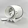 Канальный вентилятор 100 мм малошумный двухскоростной с клавишным переключателем/SILENT