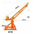 Мини-кран строительный , поворотный с лебёдкой скоростной 500 -1000 кг, 220в