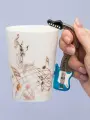 Кружка Музыкальные инструменты Электрогитара синяя белая 365 мл, керамическая, женская, мужская, подарок музыканту