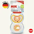 NUK SPACE Соска пустышка, размер 3, 2 шт. в контейнере