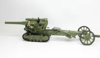 Б4 гаубица с передком и фигурками модель в масштабе 1:35