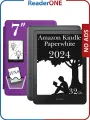 Электронная книга Amazon Kindle PaperWhite 12 2024 32Gb SE Metallic Black с обложкой ReaderONE Purple