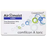 Линзы AIROMOIST Toric 6 шт sph-4.00/BC8.7/Cyl-1.25/AX 180/14,5, 1 месяц