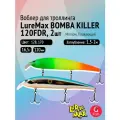 Комплект воблеров для троллинга (судак, щука): 2 штуки LureMax BOMBA KILLER 120FDR 16,5 г Плавающий, цвета 128, 170