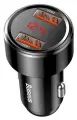 Автомобильное ЗУ 2xUSB Baseus Magic Series Dual QC Digital Display быстрое QC 3.0 Черное (CCMLC20A-01)