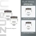 Ulanzi VL49 Мини светодиодная лампа 2PCS White VL49