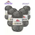 Пряжа Himalaya DOLPHIN BABY 100% Полиэстер, 100гр/120м, (80367 темно-серый) 1 упаковка (5 мотков)