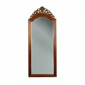 Интерьерное зеркало DOMKORLEONE H180 см в резной деревянной раме из красного дерева (mahogany wood), цвет орех NAA