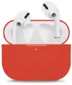 Силиконовый тонкий чехол для Apple AirPods Pro 2 / Защитный противоударный кейс для беспроводных наушников Эпл Аирподс Про 2 из гибкого силикона (Красный)
