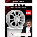 IFree Бохо (КС1037) 6x15 4x98 ET33 DIA58.5, Серебристый глянцевый