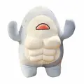 Плюшевая кукла Muscle Shark, забавная фигурка животного, мягкая и приятная игрушка в подарок для детей и взрослых